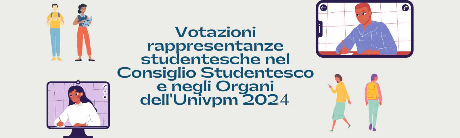 Votazioni rappresentanze studentesche nel Consiglio Studentesco e negli Organi dell&#039;Università 2024-2026